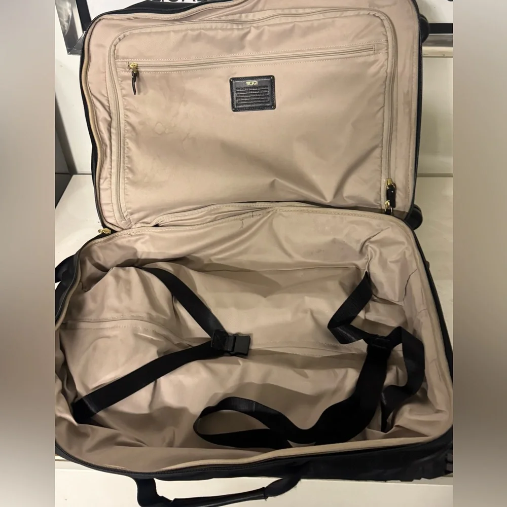 TUMI Black Rolling Soft-case Carry-On Suitcase